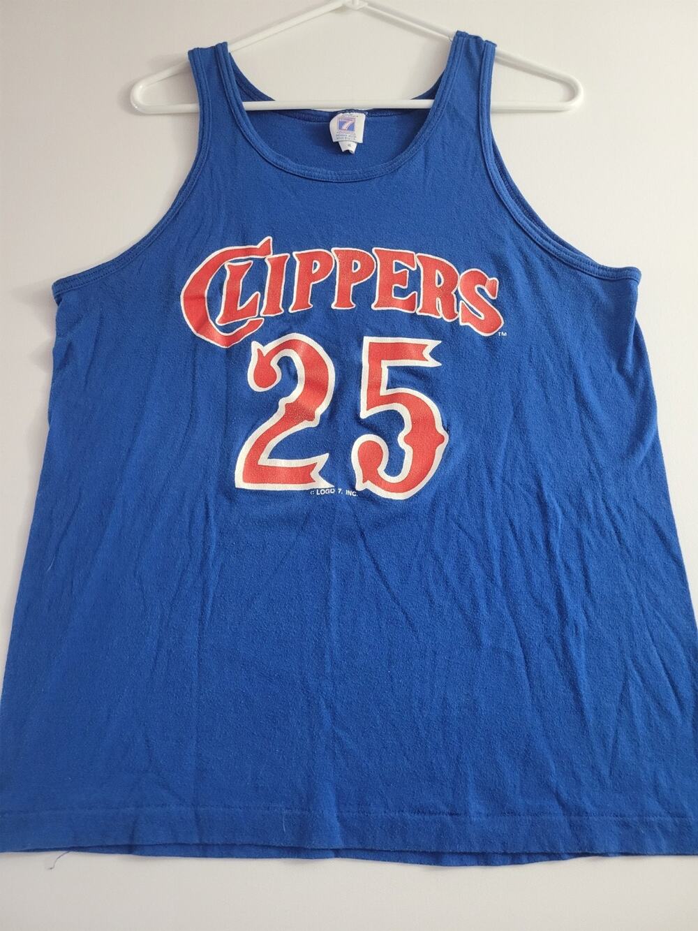 Vintage LA Clippers 25 Tank Top XL Los Angeles USA Danny Manning Doc Rivers
